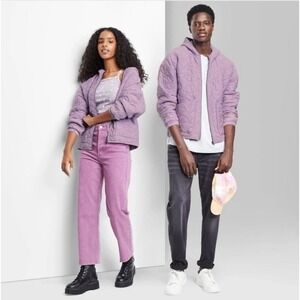 Hooded Quilted Jacket Wild Fable Light Purple Variety‎ Size NWT